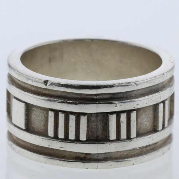 TIFFANY Ring Atlas Wide Width Approx. 11.5mm Silver 925 Upper No. 15.5 Lower 18 - Picture 3 of 8